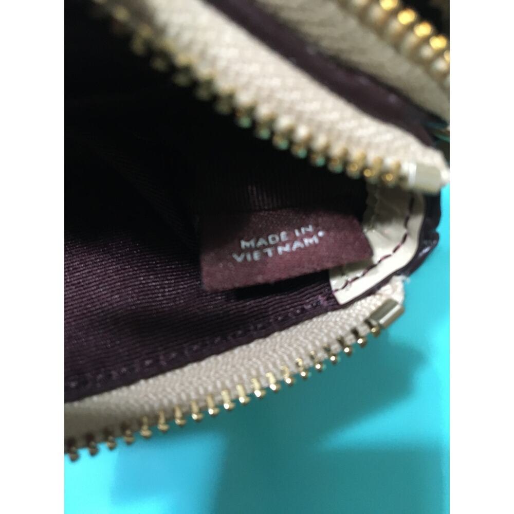 Coach Corner Zip Signature Coated Canvas Brown Wristlet 6 1/2 x 4 H1681 F66506 - Picture 5 of 8